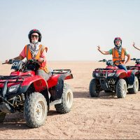 Moto safari on quad bikes