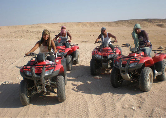 Moto safari on quad bikes